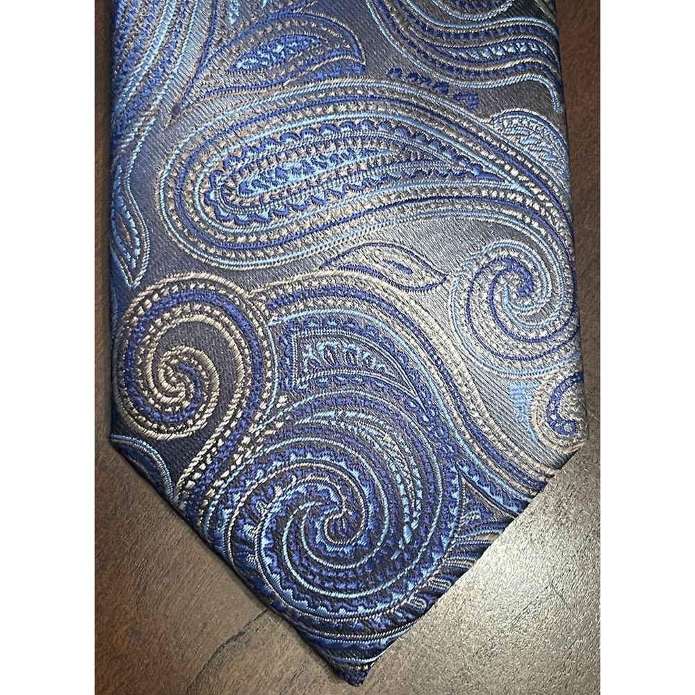 Architect Blue Brown 100% Polyester Men’s Neck Tie Made In China
